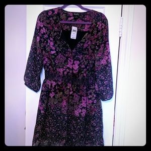 Very cute purple and pink floral dress